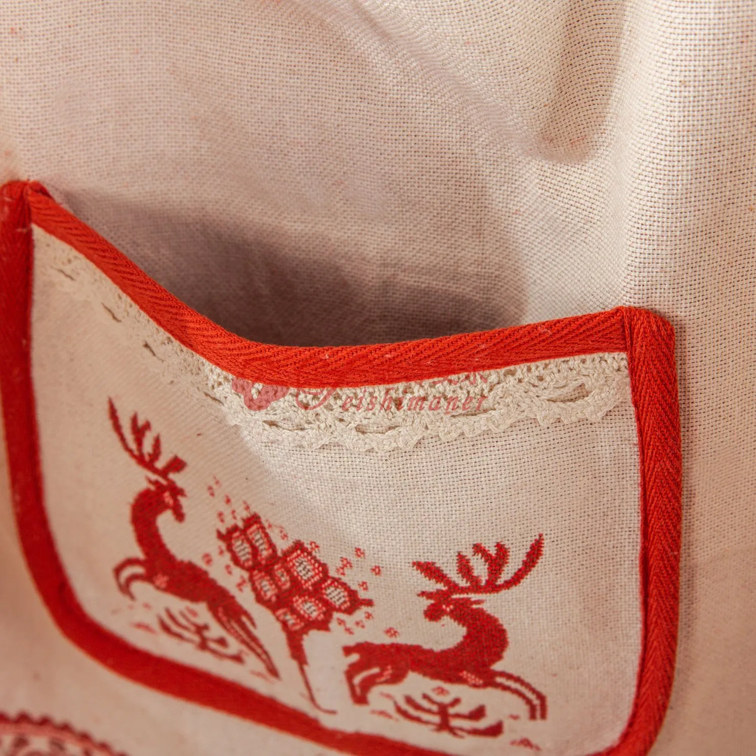 Hot Selling Cotton Hemp Comfortable Simple Jacquard Kitchenware Apron