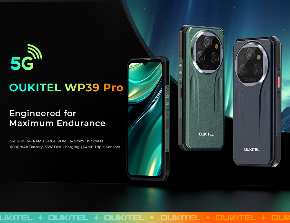 Смартфон Oukitel WP39PRO 5G NFC 12/512GB защищенный