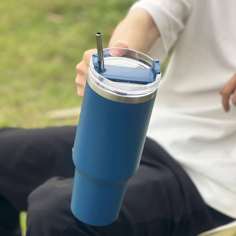 Термокружка KOODEE 40oz с ручкой, двойные стенки