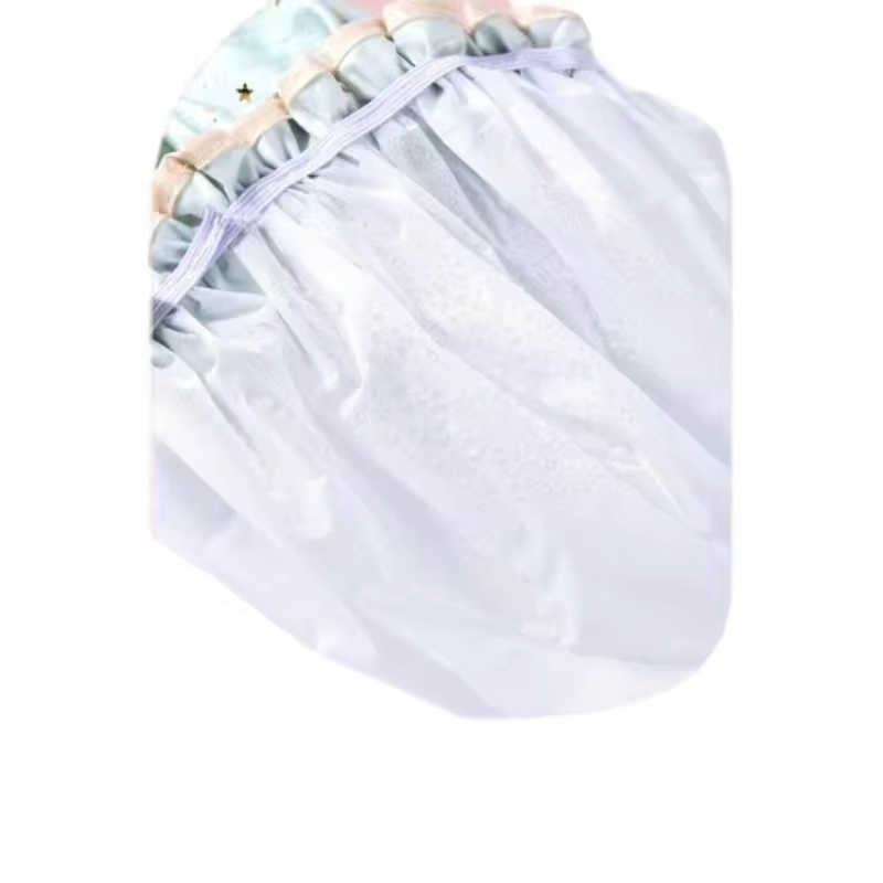 Hot Sale Star Pattern Double Layer Waterprooflightweight Material Durable Reusable Shower Cap