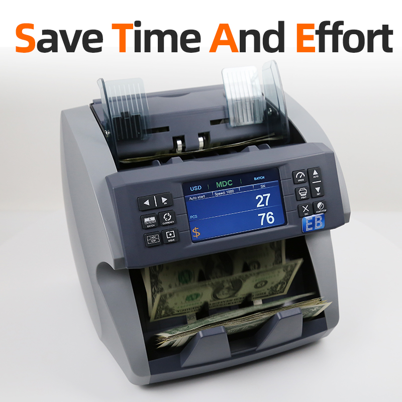 LD-7000 Dual CIS Mix Value Money Counter Counterfeit Bill Detector Mixed Denomination Banknote Counting Machine