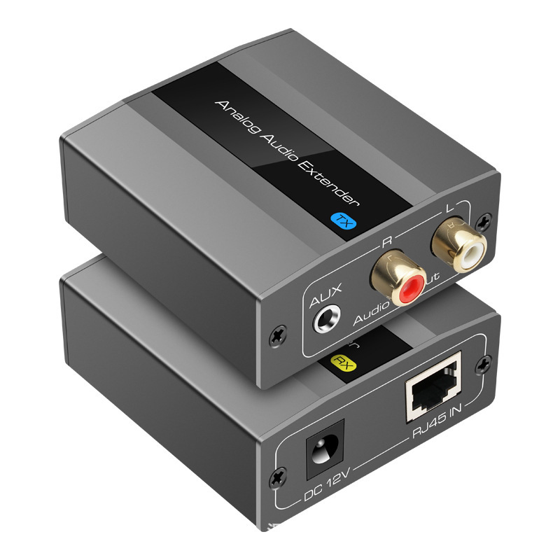 Конвертер аудио RCA/3.5мм в Ethernet, до 450м