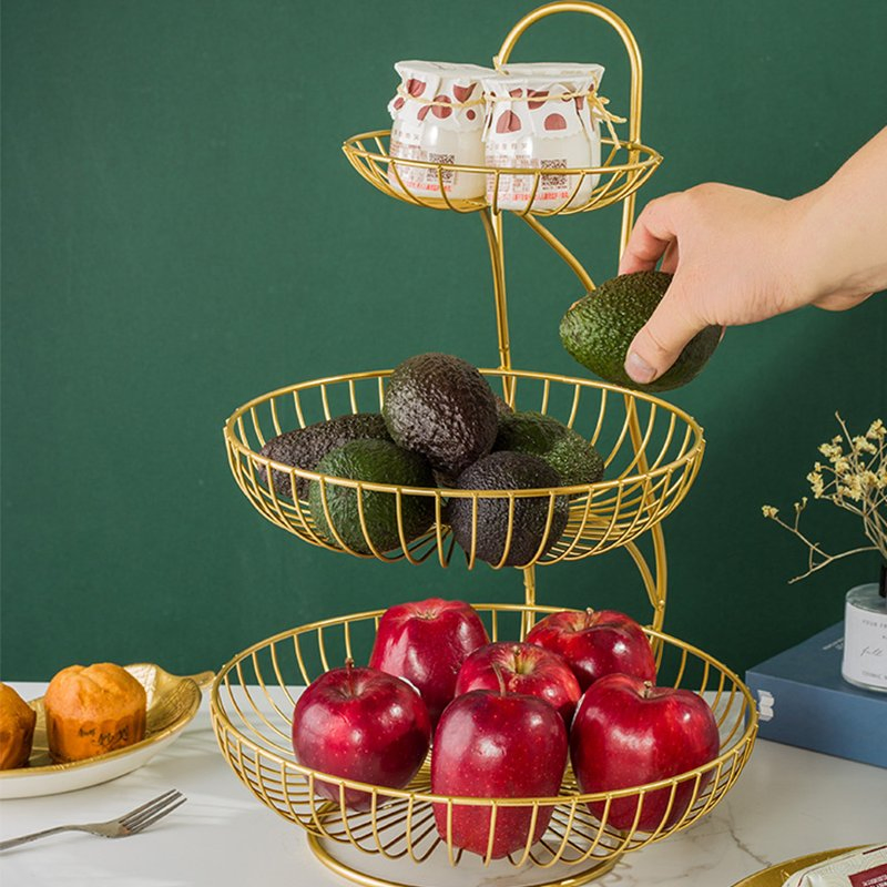 Hot Selling Kitchen, Living Room, Metal Snacks, Fruit Storage Basket