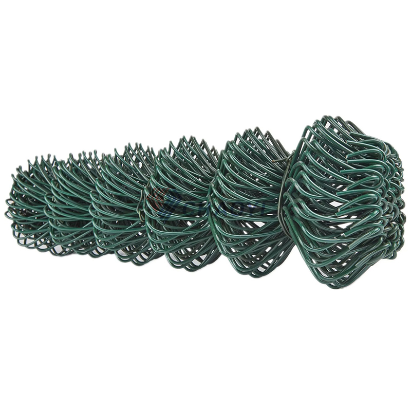 Galvanized Metal Wire Mesh Screen Used 3.0 mm 9 Gauge 6 FT 8 FT Chain Link Farm Fence Cyclone Mesh Fence for Sale