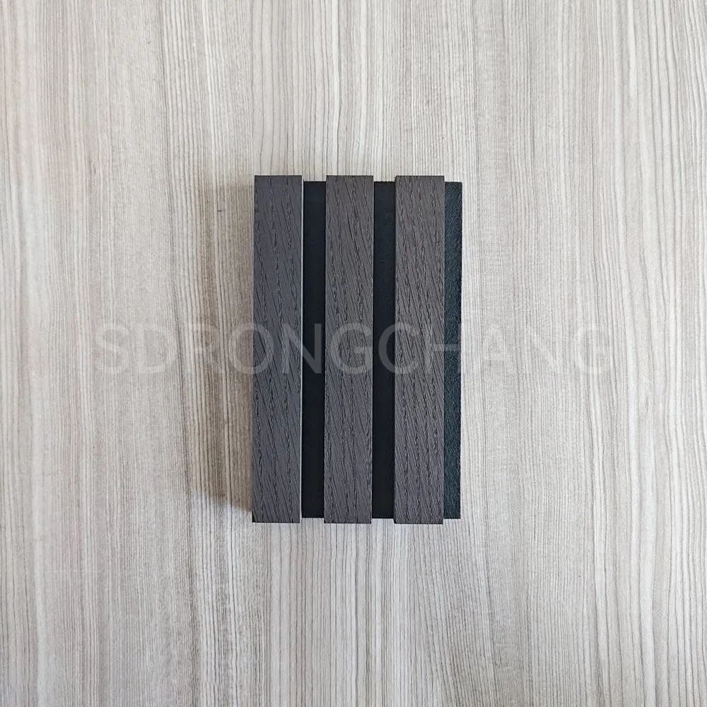 Acoustic Foam Board Panels Soundproof Polyester Acoustic Slat Vaneer Wall Decor Panels