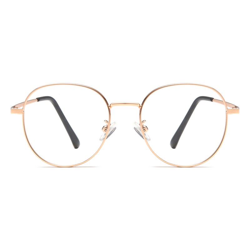 Frame Man Super Light Plain Glasses Round Turn Colors Anti-Blue Light Glasses for Women (YCT6008)