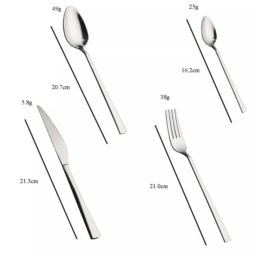 Western Wedding Restaurant Cutlery Sets Silverware Flatware Set
