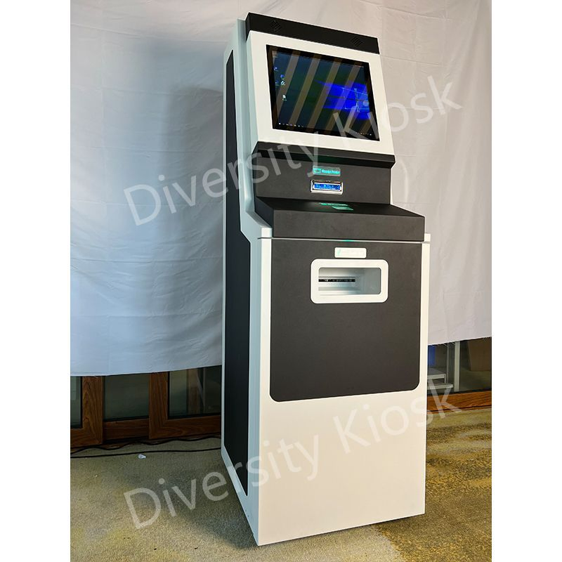 Stand on Floor Electricity Water Gas Bill Payment ATM Cash Banknotes Recycler Device System Shop Installation