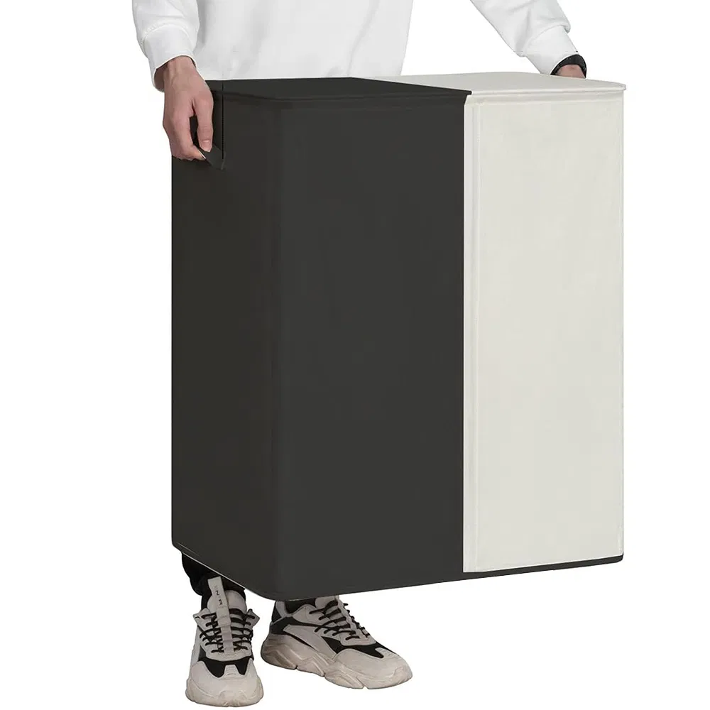 Stylish Laundry Basket for Home Use with Flip-Top and Handle