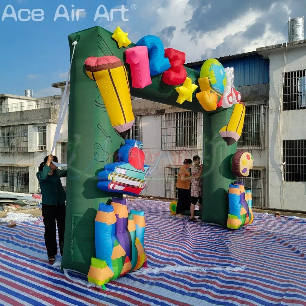 Outdoor Advertising Custom Made Inflatable School Supplies Entrance Archway Arch