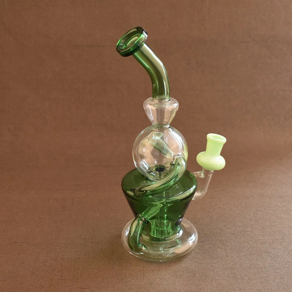 Handmade Black Colors Tall Glass Oil Buner Smoking Pipes