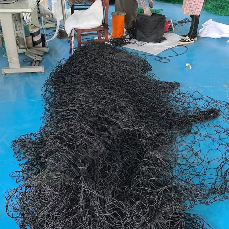 Custom Made PE Safety Net Backstop Netting with Suspension Ropes