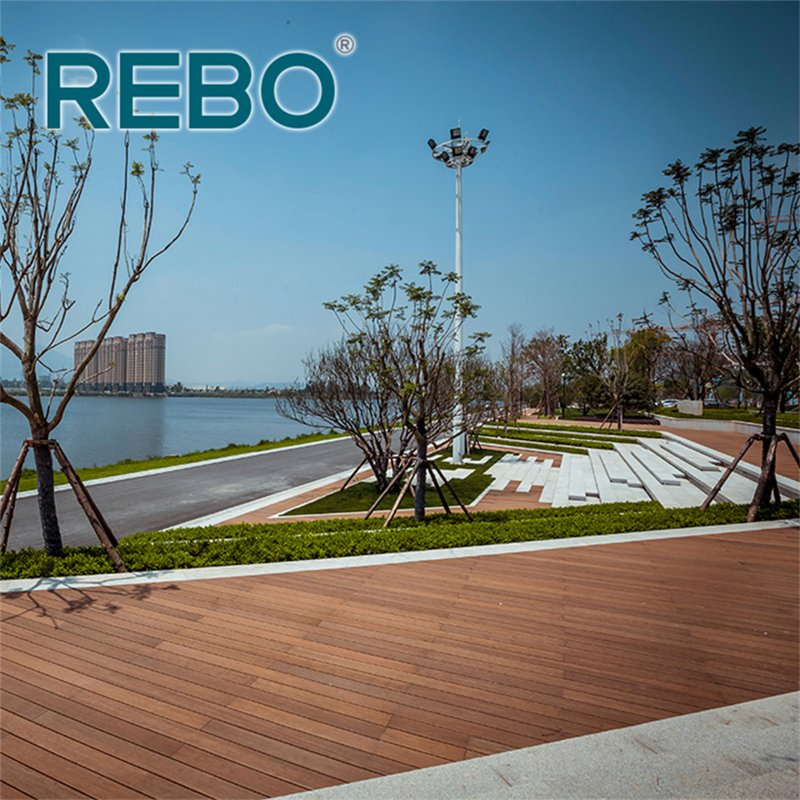 Outdoor Swimming Pool Patio Bamboo Composite Decking Floor