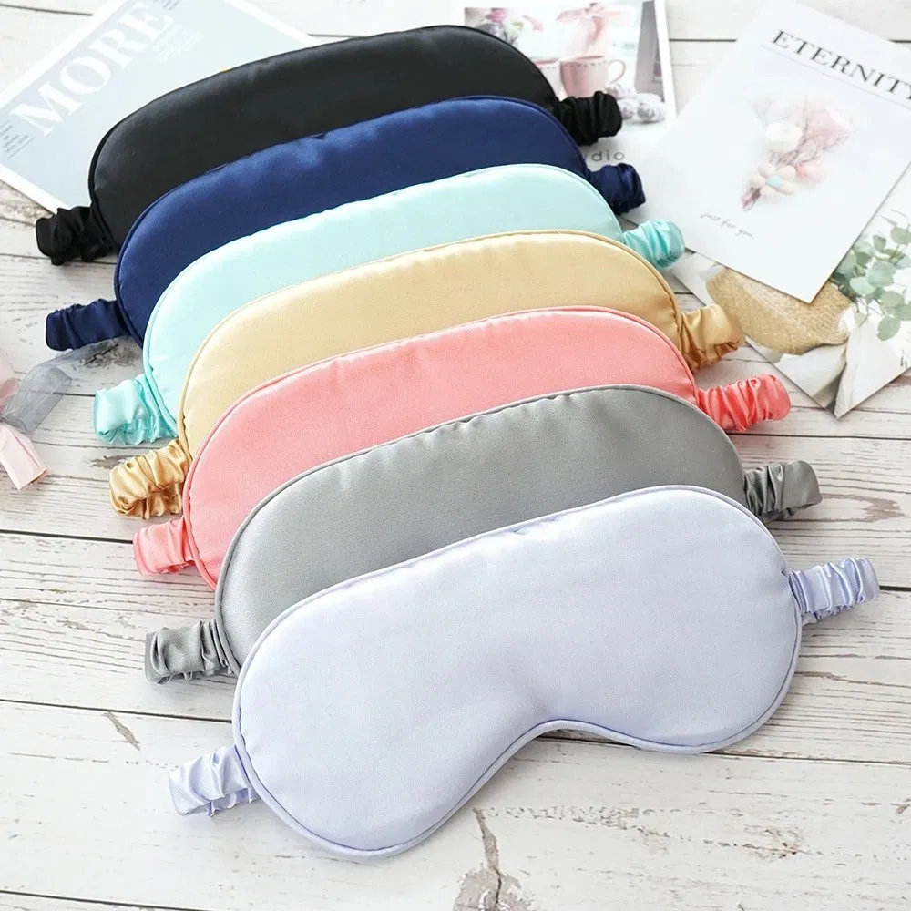 Sleep Eyeshade Pure-Colour with Loose Band Silk Eye Patch
