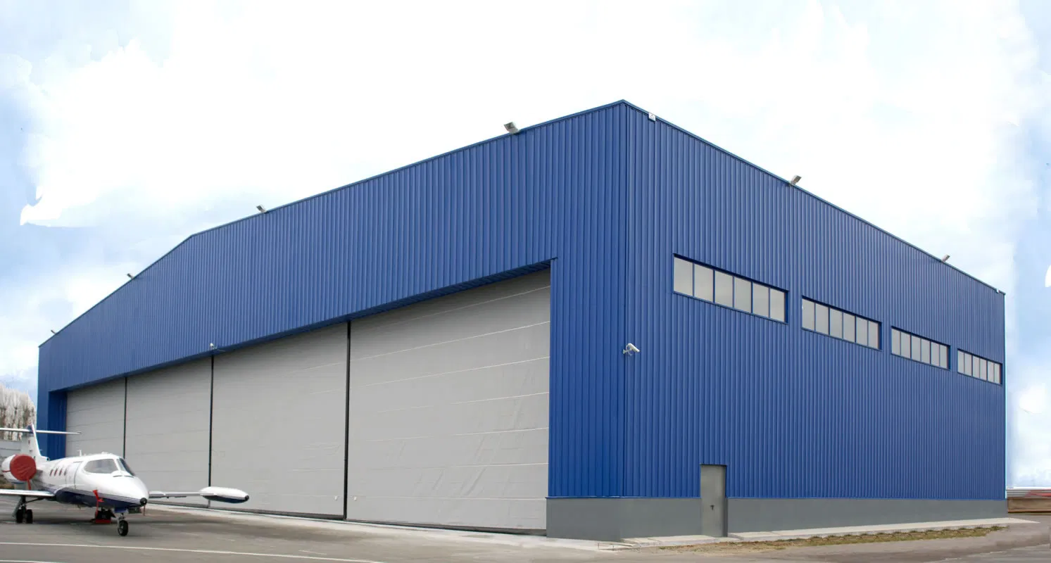 SGS Approved Large Span Prefabricated Steel Structure Airplane Garage with Low Cost and High Qualty From China