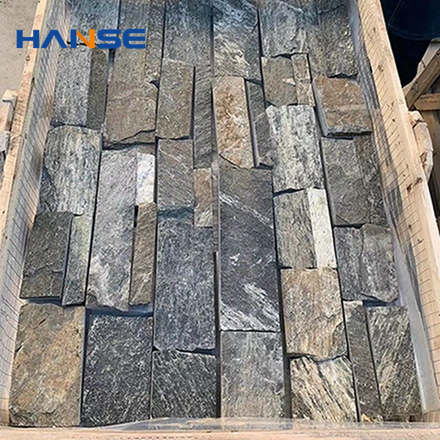 Wholesale Natural Chinese Exterior Wall Cladding Stone Black Slate Tile