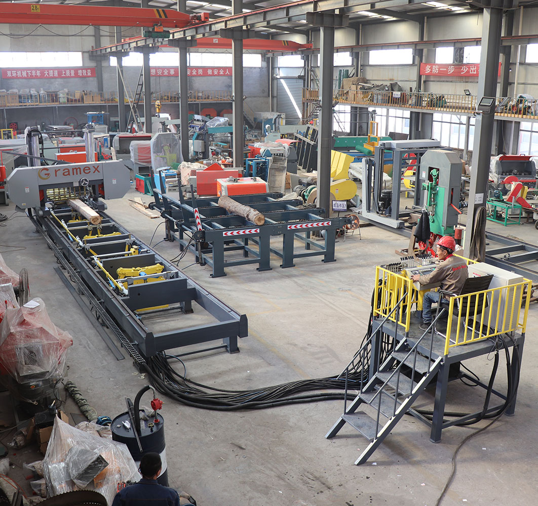 Станок ленточнопильный горизонтальный автоматический по дереву