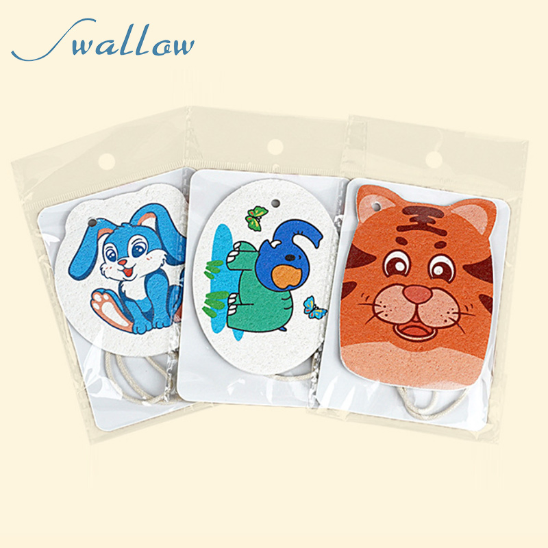 Compression Wood Piece Cotton Washing Tableware Sponge Kitchen Tableware Table Towel Animation Piece Sponge