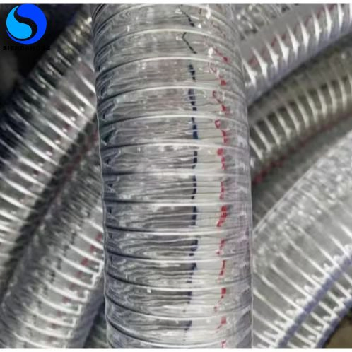 Flexible High Quality Transparent PVC Spring Spiral Suction PVC Steel Wire Hose