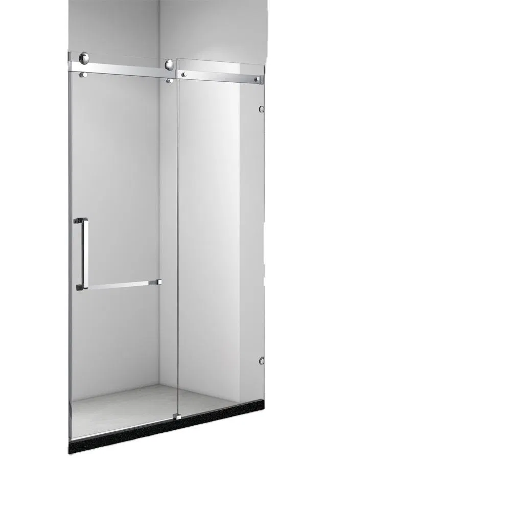 Glass One Fixed and One Sliding Shower Door