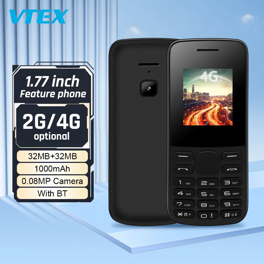 Кнопочный телефон 4G Vitek VK-215X с фонариком, 1.77 дюйма
