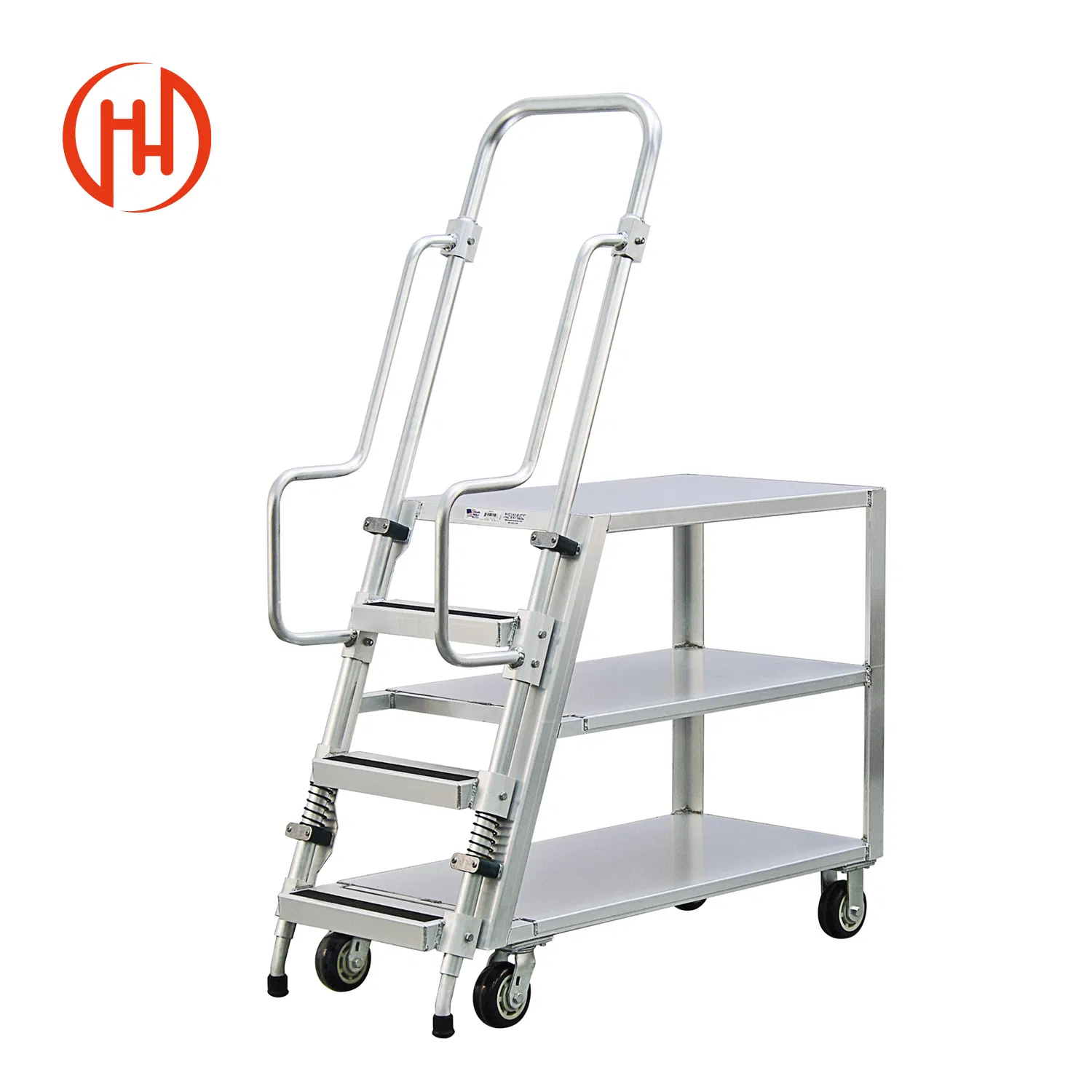 Safe Mobile Adjustable Industrial Ladder for Climbing Carbon Steel Ladder