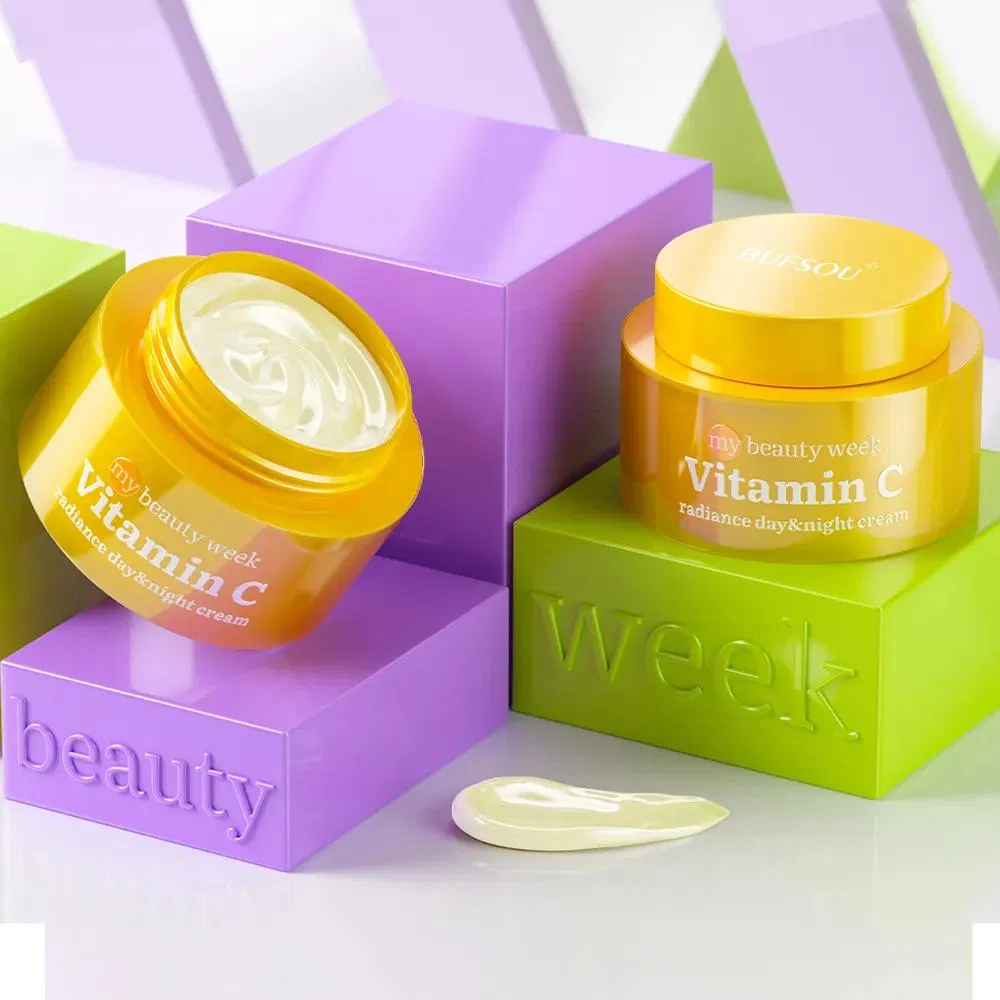 Private Label Vegan Natural Organic Skin Care Beauty Vitamin C Moisturizing Facial Cream Anti Aging Whitening Cream for Face