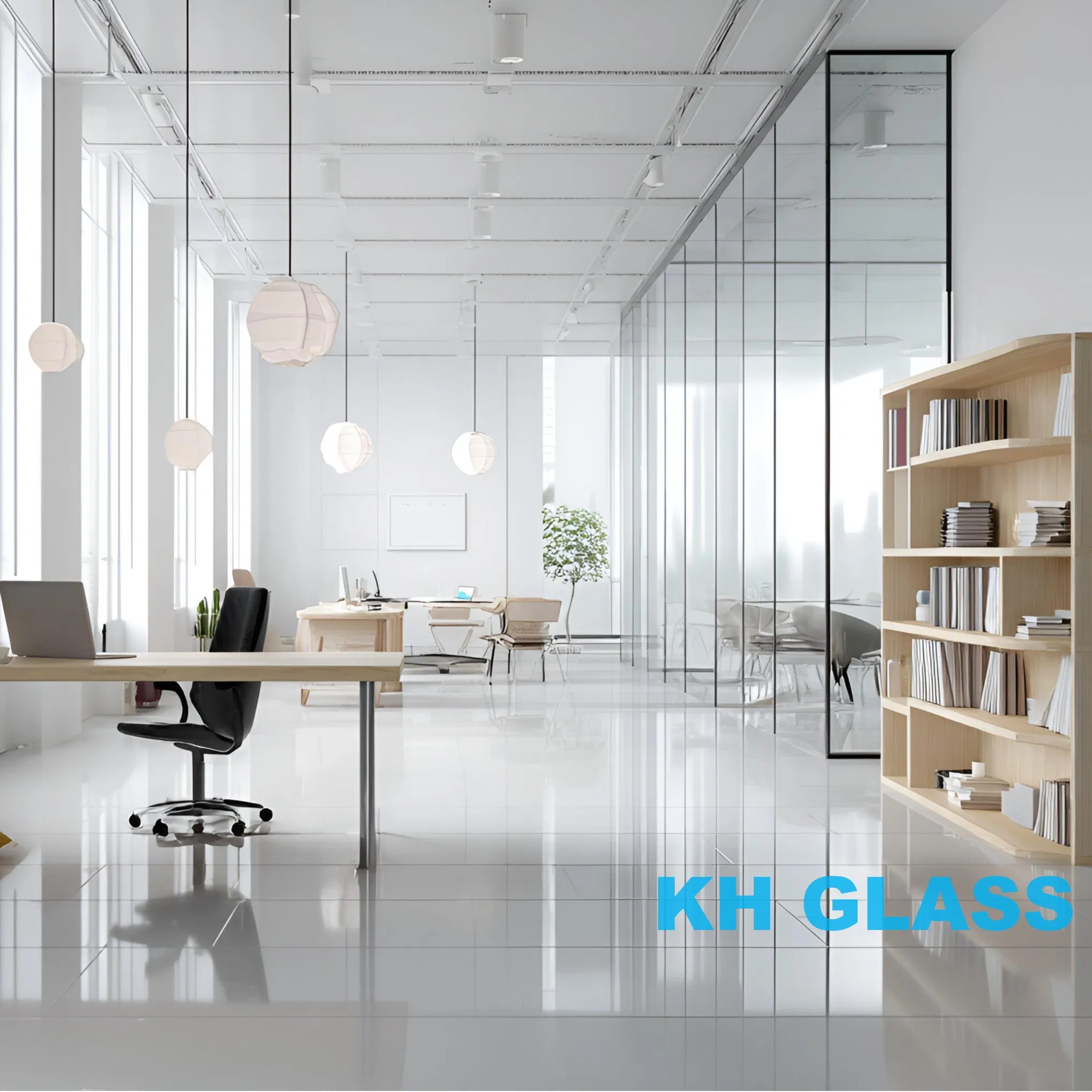 Stylish Glass Art Partition with Unique Patterns and Max Thickness of 25mm