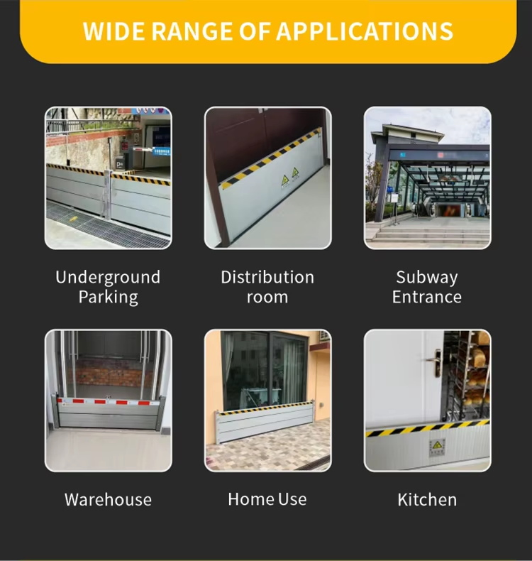 Premium Aluminum Flood Control Barrier for Garage Doors