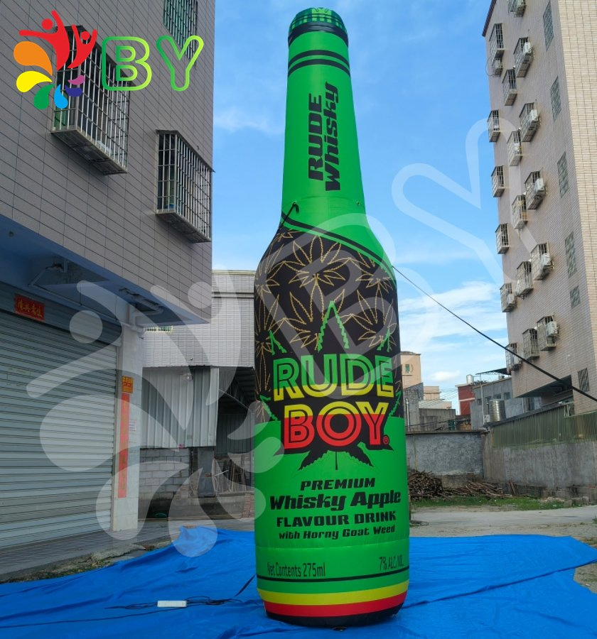 Customized Inflatable Decorative Bottle, Inflatable Advertising Wine Bottles