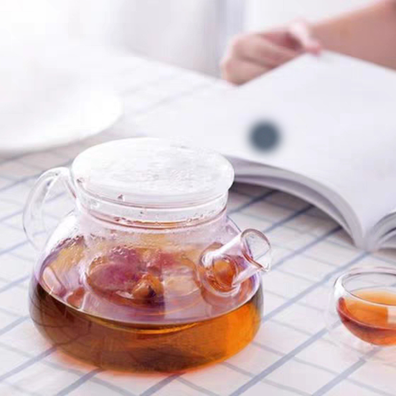 Wholesale High Borosilicate Heat-Resistant Glass Clear Transparent Glass Teapots Kettles