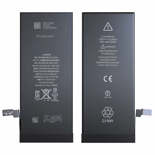 Rechargeable Lithium Cell Phone Batteries for iPhone 6 7p 8 8p X Xr Xs Xs Max Replacement Mobile Phone Battery