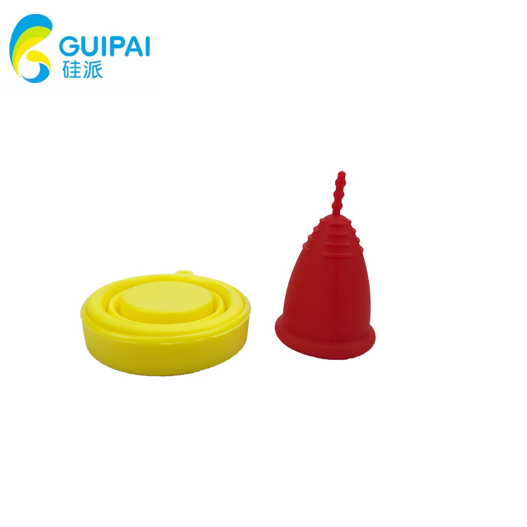 FDA Lady Period Reusable Collapsible No Spill Menstrual Cup Feminine Hygiene Silicone Menstruation Cup