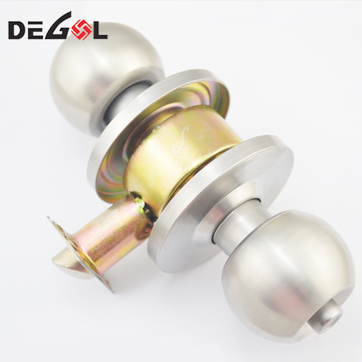 Home Door Gate Single Cylinder Deadbolt Chrome Metal Dead Bolt Door Lock
