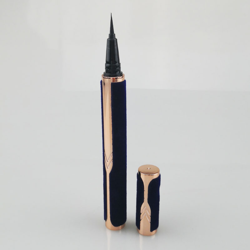 OEM Suede Sapphire Blue Non Halo Dyeing Waterproof Durable Dry Cool Black Eyeliner