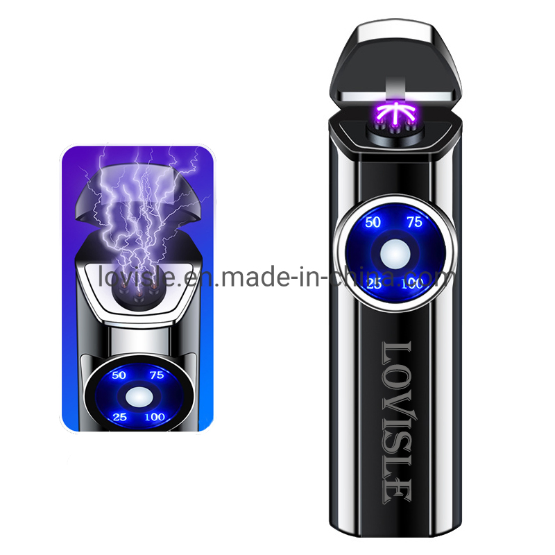 Arc Lighter Windproof Lighter Electric USB Survival Lighter with LED Battery Indicator