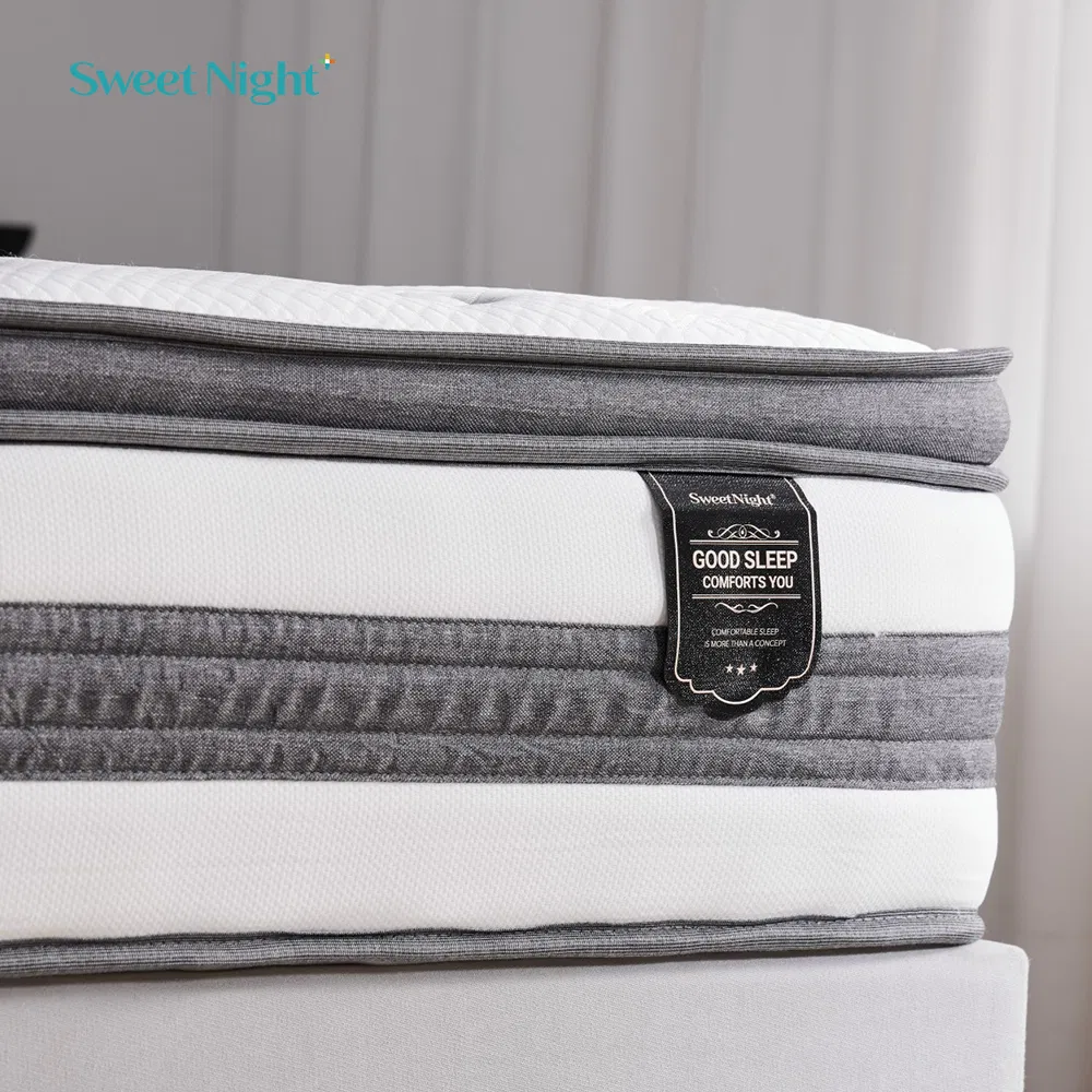 St877 Rollable Foam Bed Furniture with Spring Core King Size Compressed Mattress