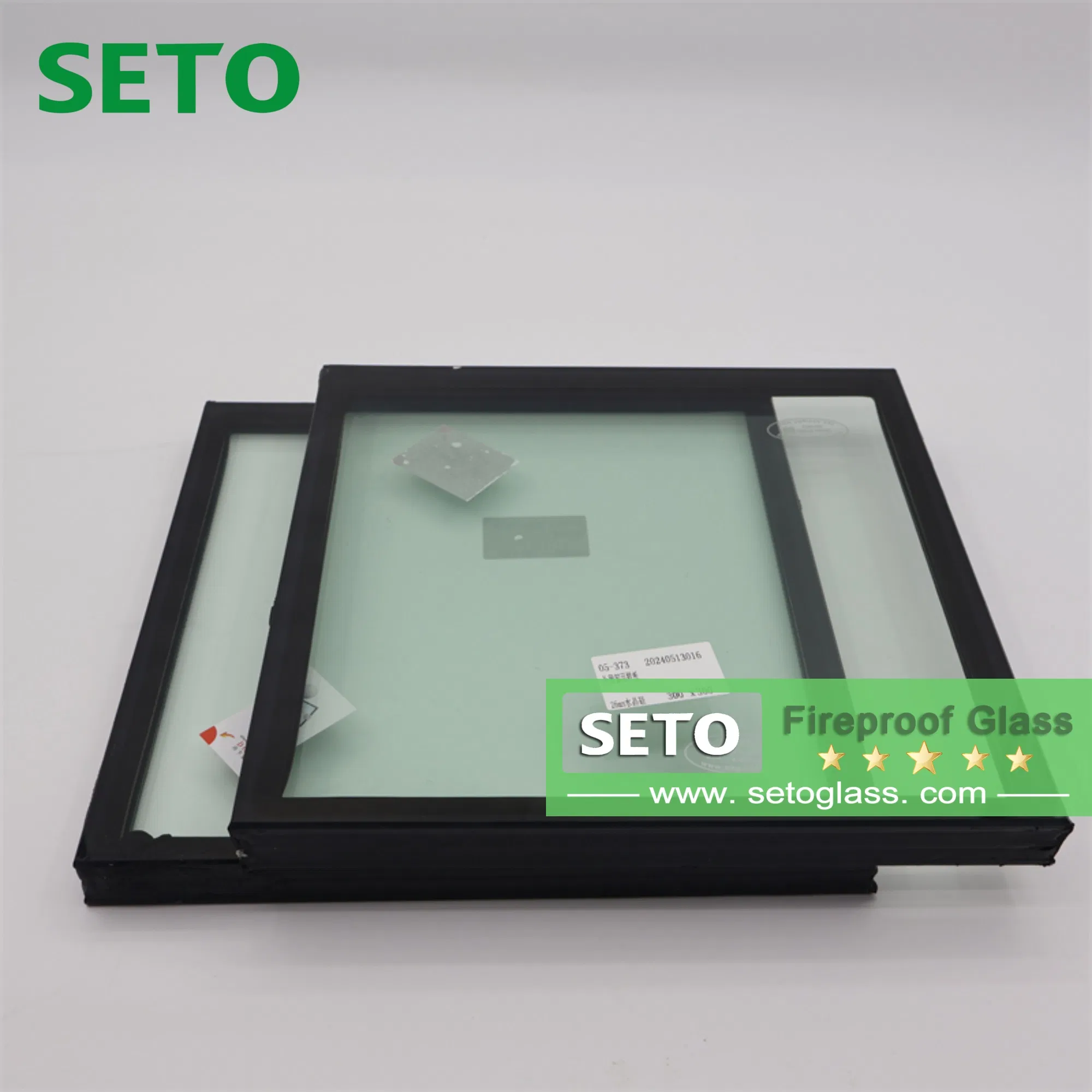 Custom Door Window Glass Building Partition Fire Insulation China Factory Fireproof Glass