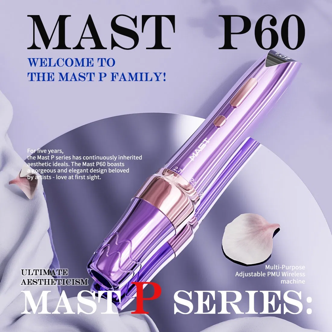 Mast P60 Permanent Makeup Eyebrow Lip Wholesale Price Wireless Tattoo Pen Rcat