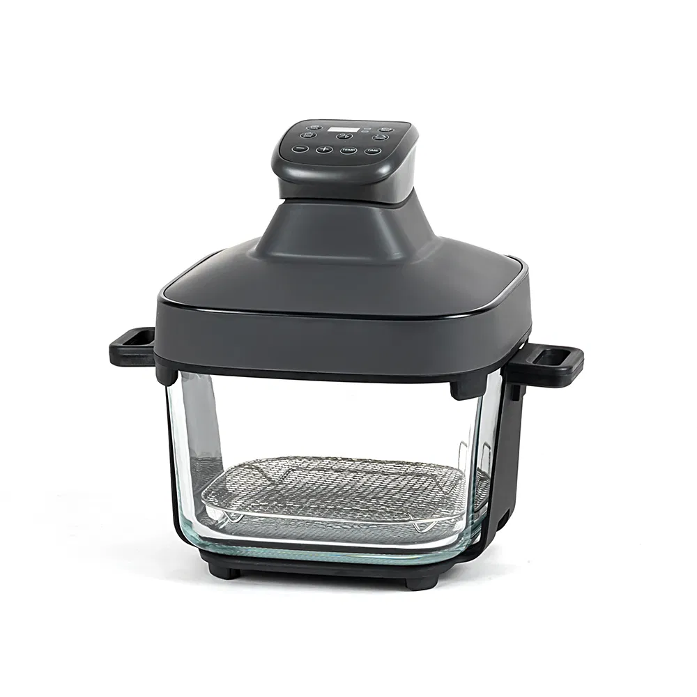 1600W Glass Air Fryer 6.5qt Freidora De Aire Hot Air Fryer with Overheat Protection