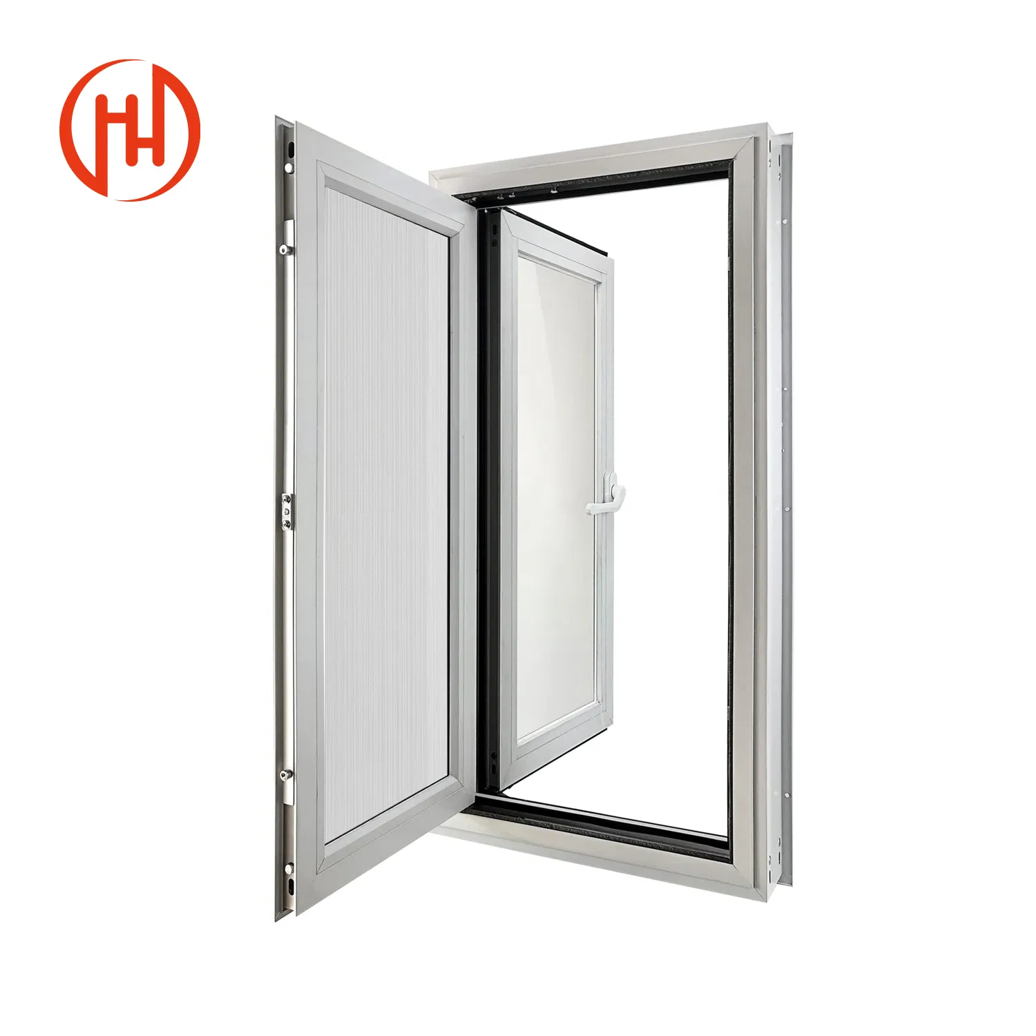Exterior Strong Double Glazing Aluminum Bi Folding Door