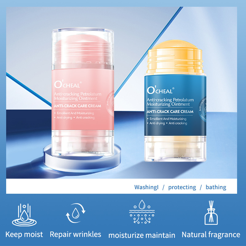 Online Wholesale in Stock Transparent Tube High-Quality Anti-Crack Treatment Balm Repair Moisturizing Skin Treatment Cream