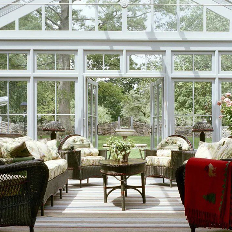 Durable Sunroom with Aluminium Aluminum Frame and Thermal Break Glass House for Patio and Café