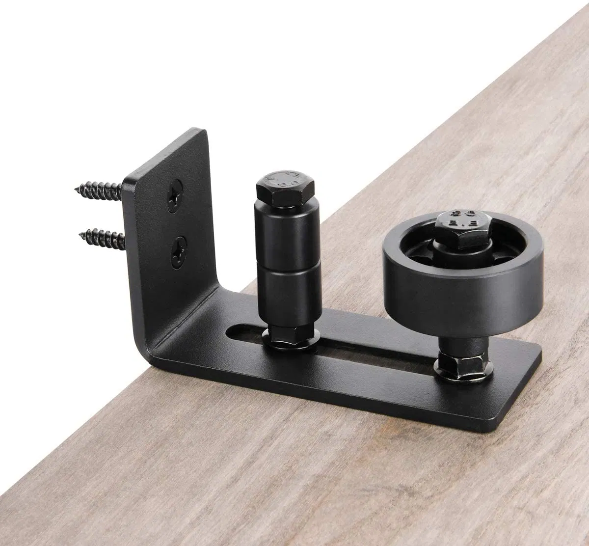 Wall Mount Adjustable Channel Stay Roller with 8 Different Setups Fit for All Sliding Barn Doors