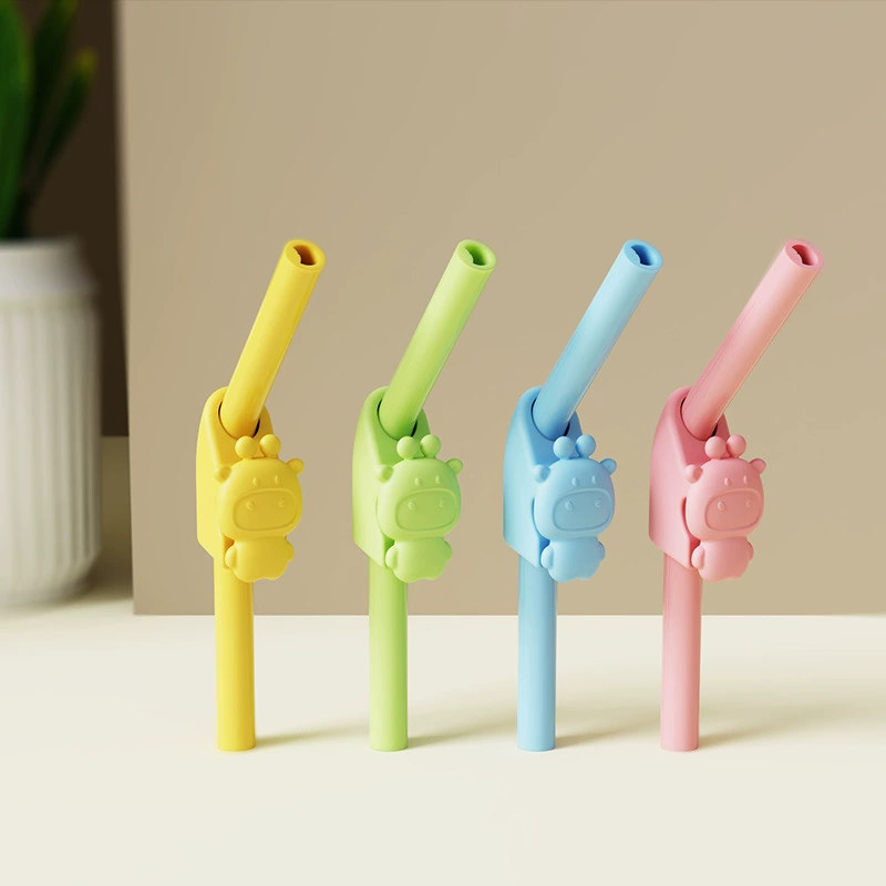 Dishwasher Safe Reusable Silicone Drink Straws Food Grade Baby Silicone Straws