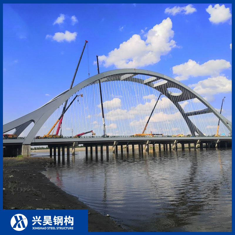 Custom Steel Structure Girder Bridge Prefabricated Steel Arch Bridge for Municipal and Industrial Construction