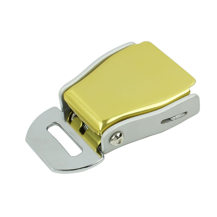 Авиационная пряжка ремня безопасности, цвет алюминий