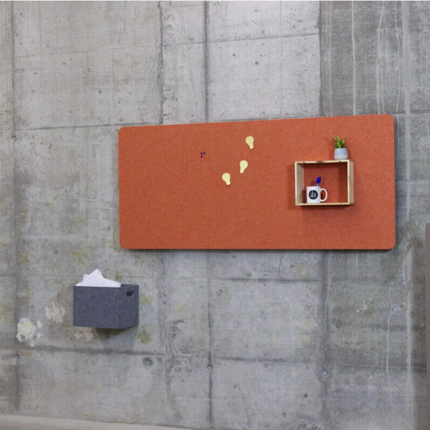 Color Decorative Fabric Polyester Fiber Acoustic Wall Panel for Interior