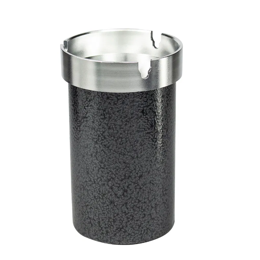 New Portable Car Aluminum Alloy Ashtray with Lid Metal Ashtray Smoking Accessories