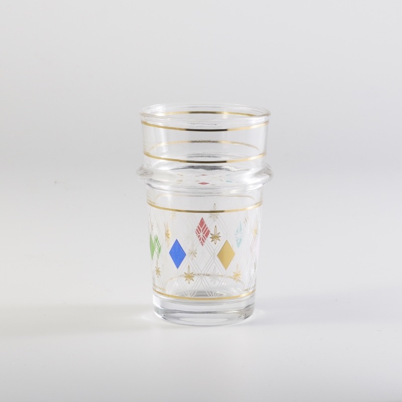 Стеклянная чашка для чая 130 мл с марокканским декором